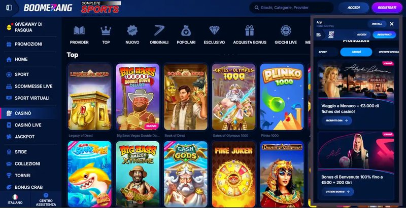 Najboljši boomerang casino slots v Slovenia